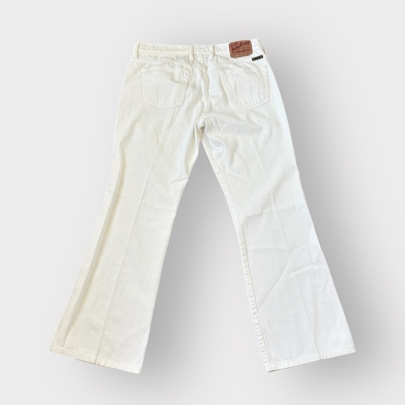Lucky Brand White Sweet n' Low Boot Cut Reg Inseam Jeans, Vintage 10 x 30 - Picture 5 of 6